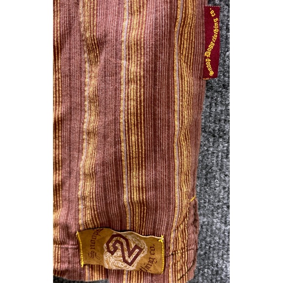 Snoop Dogg Clothing Co. Striped Button Up Short Sleeve Casual Vintage Shirt XL - Picture 10 of 10